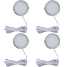 

10-1pcs LED Under Cabinet Lights Ceiling Spot Bulb Puck Lamp for Kitchen Wall Display Case Wardrobe Hallway Closet Decoration