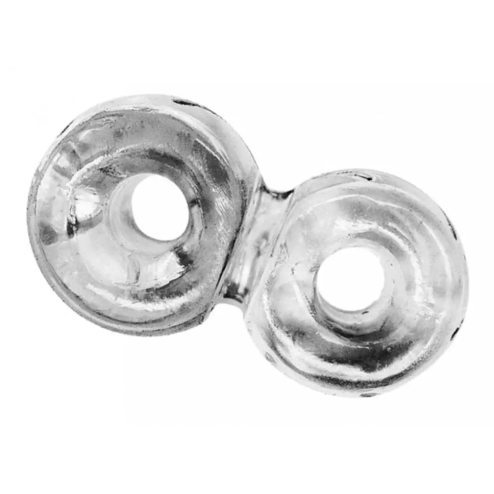 Silicone Crystal Clear Reusable Penes Extender Chaste Ring Lock for Delay Ejaculation Erection Impotence Prolong