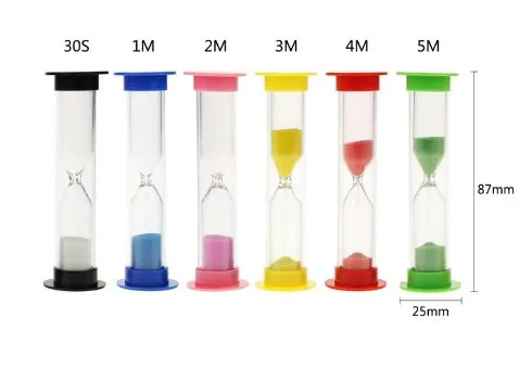 8, 6 штук в партии, 30С/1 мин/2 мин/3 мин/4 мин/5 мин/10 мин Простой песочные таймер-часы детские игрушки корабль детские украшения - Цвет: 6pcs