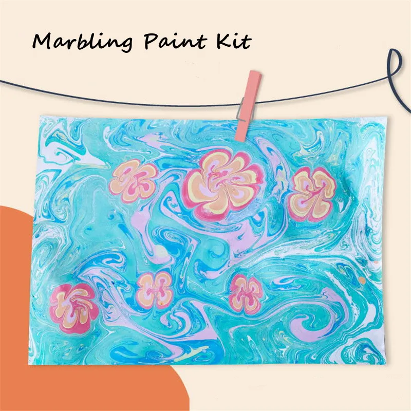 Marbling Painting Water Color Paint Set Marble Painting Kit Creative  Presents Ideas Arts And Crafts For Girls Boys Tween Ages 6 - AliExpress