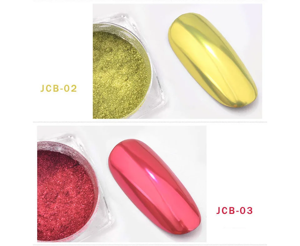 7 Battle Nail Glitter Rub Mirror Pigment Powder Diping Rose Gold Holographic Nail Art Chrome Manicure Decorations Dust