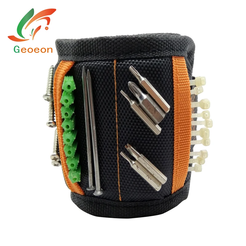 Geoeon Многофункциональный магнитный 5 шт. портативный инструмент сумка электрика запястье инструмент для удержания винтов, гвоздей, сверла D35