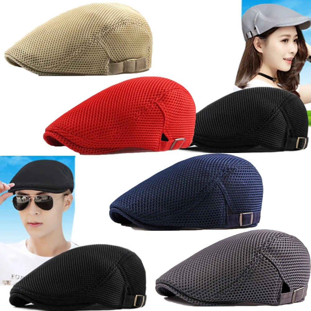 Для мужчин и женщин сетчатая летняя шляпа для гольфа, для вождения, солнцезащитная Кепка, берет, кепка, дышащая