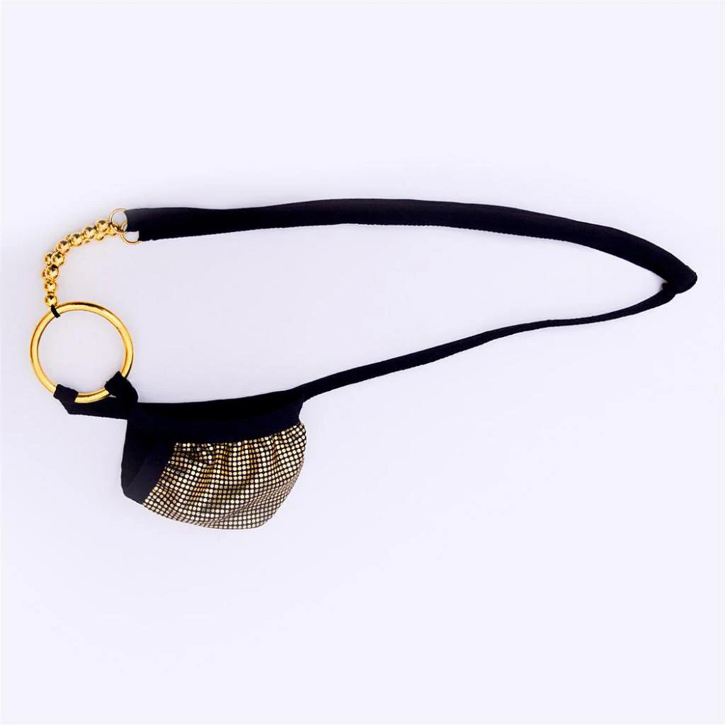 Mens Sexy Stretchy See-through Pouch G-string Thong Briefs Underwear Exotic Gay Briefs For Sex