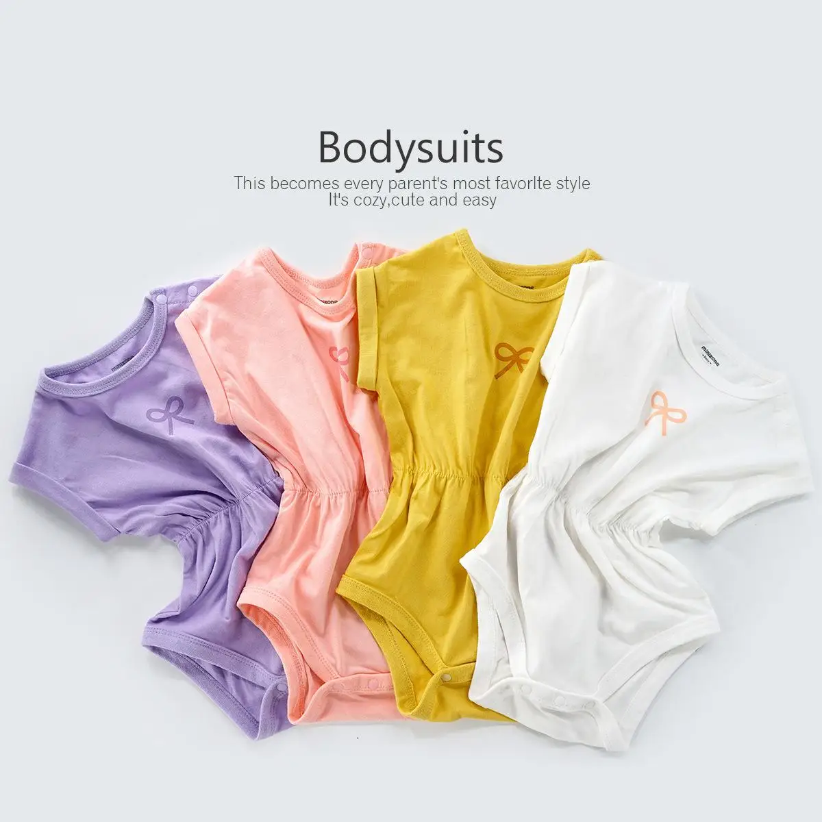 

Newborn Baby Boys & Girls Clothes Baby Bodysuits Summer Home Wear Cute Cottton Pure Color Casual 9m-24m 2023 New Baby Costume
