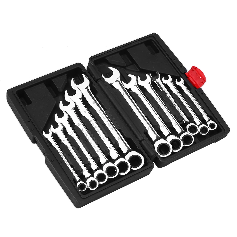 

12pcs 8mm-19mm Wrench tool set Multitool Wrench Ratchet Spanners Hand Tools Wrench Set Universal Car Wrench Car Repair Tools