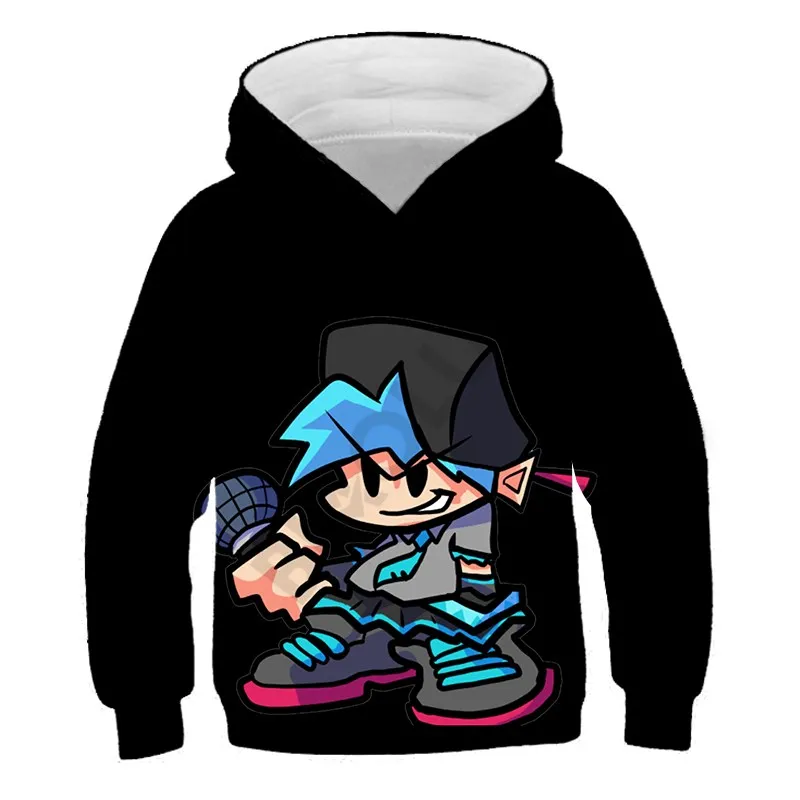 best hoodie for teenage girl 3D Print Friday Night Funkin Hoodies For Kids Unisex Sweatshirt Boys Casual Anime Game Streetwear Tops Teenagers New Costume kids sweatshirts Hoodies & Sweatshirts