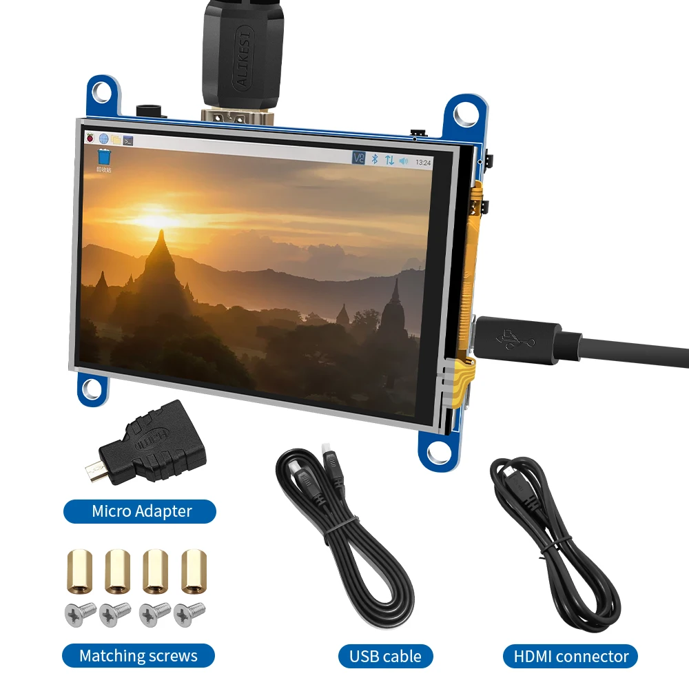3 5 дюймовый Сопротивление сенсорный экран ЖК-Дисплей HDMI AIDA64 480x320 для Raspberry Pi Pi4 ПК