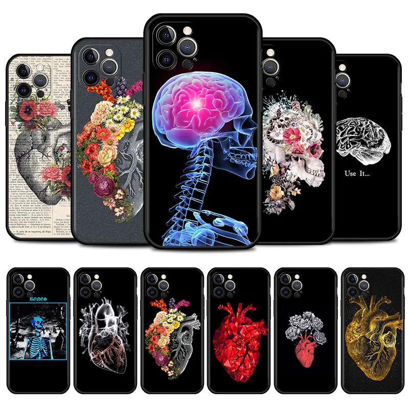 Чехол для iPhone 13 Pro 12 Mini 11 Max XR X 7 8 6 6S Plus XS фотосессия 2020 чехол телефона Анатомия