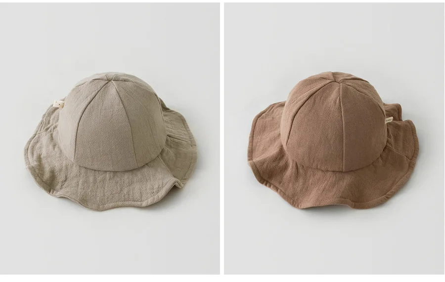 2022 New Baby Hat Summer Infant Baby Accessories Girl Beach Sun Hat Outdoor Big Brim Kids Toddler Girl Bucket Cap Bonnet Enfant