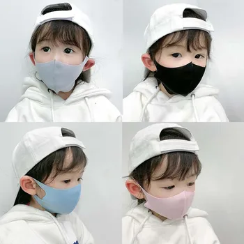 

Kids Solid Color Mouth Masks Anti-dust Anti Air Pollution Can Be Washed Reusable Face Masks Warm Health Care