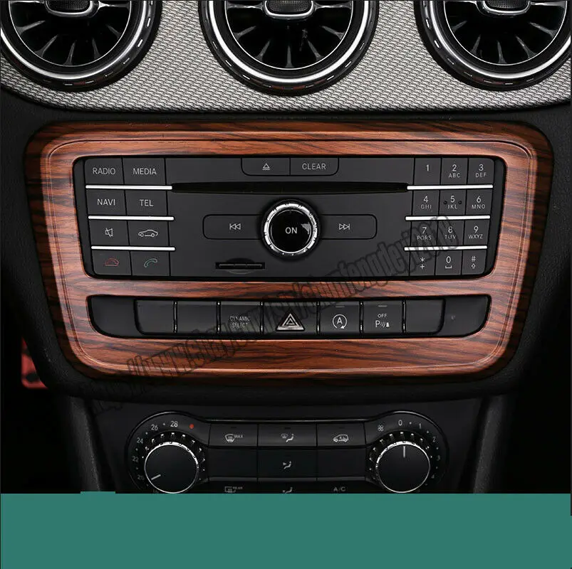 Модификация автомобиля аксессуары для автомобиля персиковое дерево зерна Автомобильный интерьер комплект крышка отделка Подходит для Benz GLA CLA220