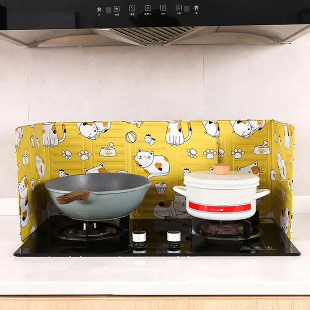 Practical Splatter Screen Lightweight Oil Splatter Screen Easy to Storage Anti-splashing Foldable Oil