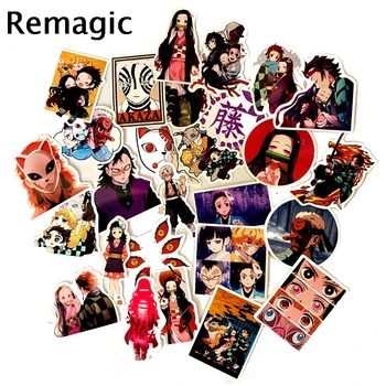 

70pcs Demon Slayer funny cartoon Stickers paster characters anime funny decals scrapbooking diy phone laptop decorations