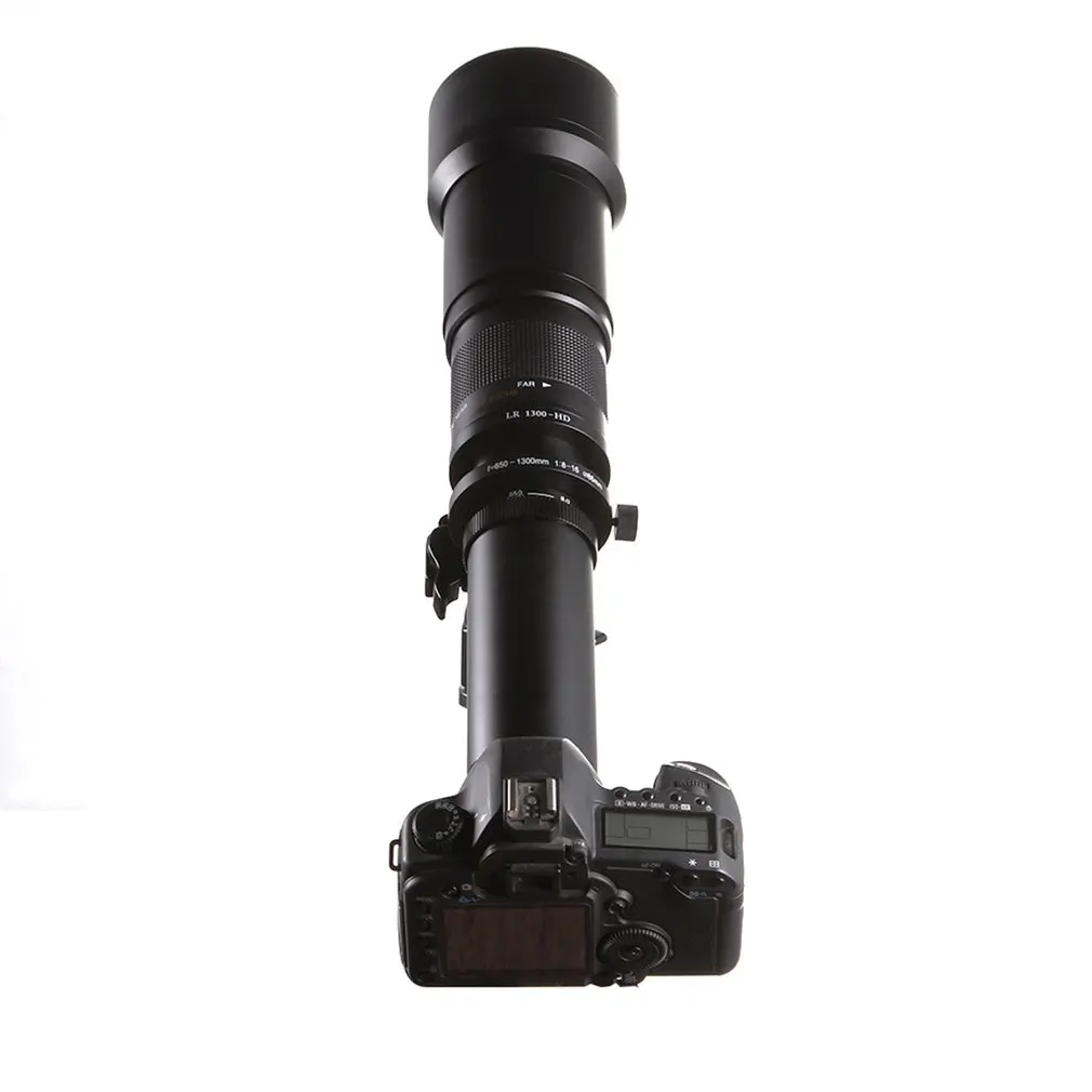 650-1300 мм F8.0-16 Супер телефото камера с ручным увеличением объектива + T2 адаптер для DSLR цифровой камеры аксессуары