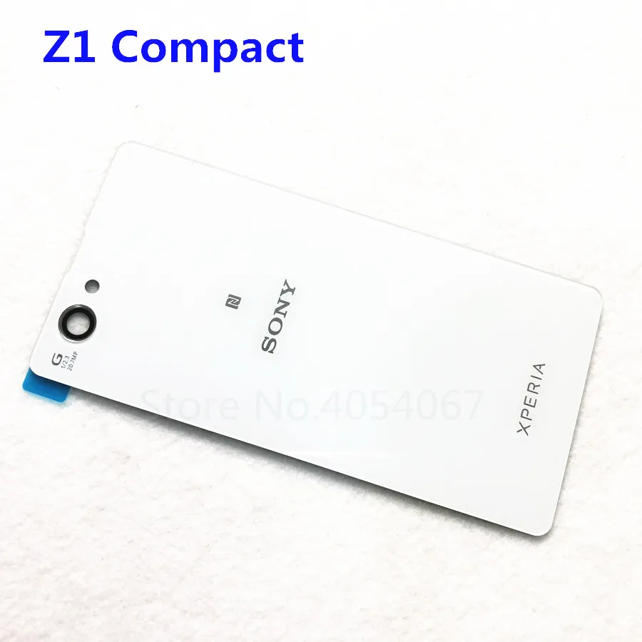 Z1 Compact white Корпус батарейного отсека задняя крышка для sony Xperia Z1 Compact Z1 Mini D5503 M51W запасные части задняя крышка корпуса двери - Цвет: Z1 Compact white