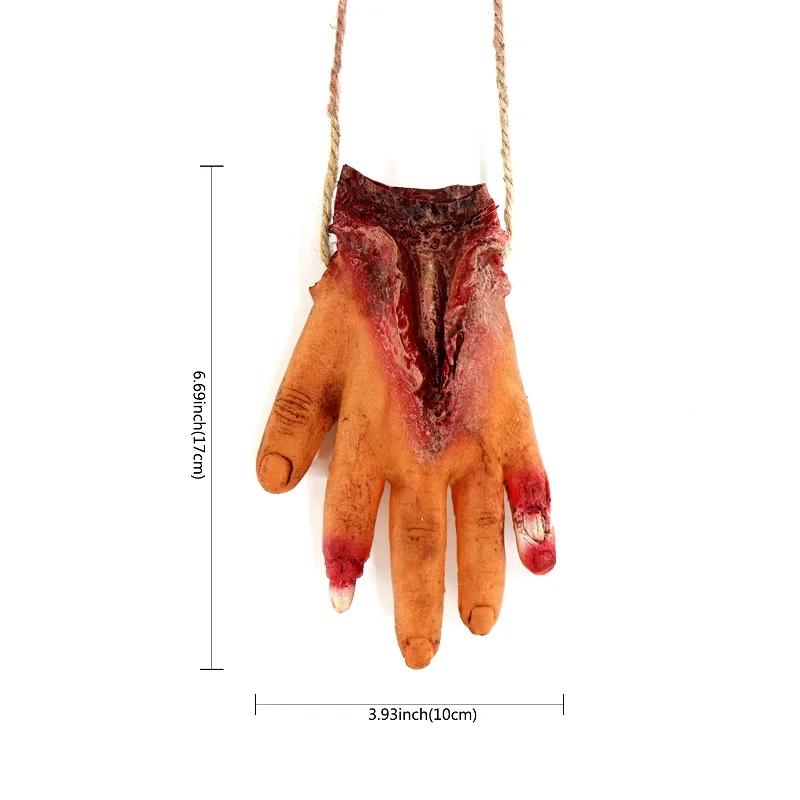 Декоративный реквизит на Хэллоуин ужас реалистичный сломанная рука сломанная цепь Висячие цепи реквизит глазное яблоко сломанные руки вечерние принадлежности - Цвет: hand