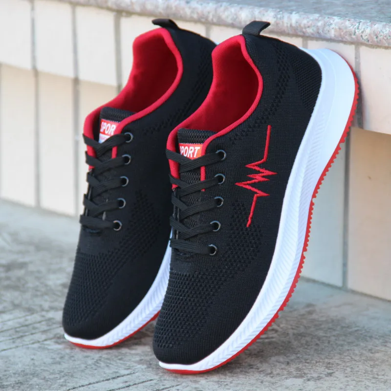 

Shoes 2019 Mesh Sneakers Men Flyknit Breathable Casual Male Footwear Light Tenis Masculino Adulto Support Dropshipping