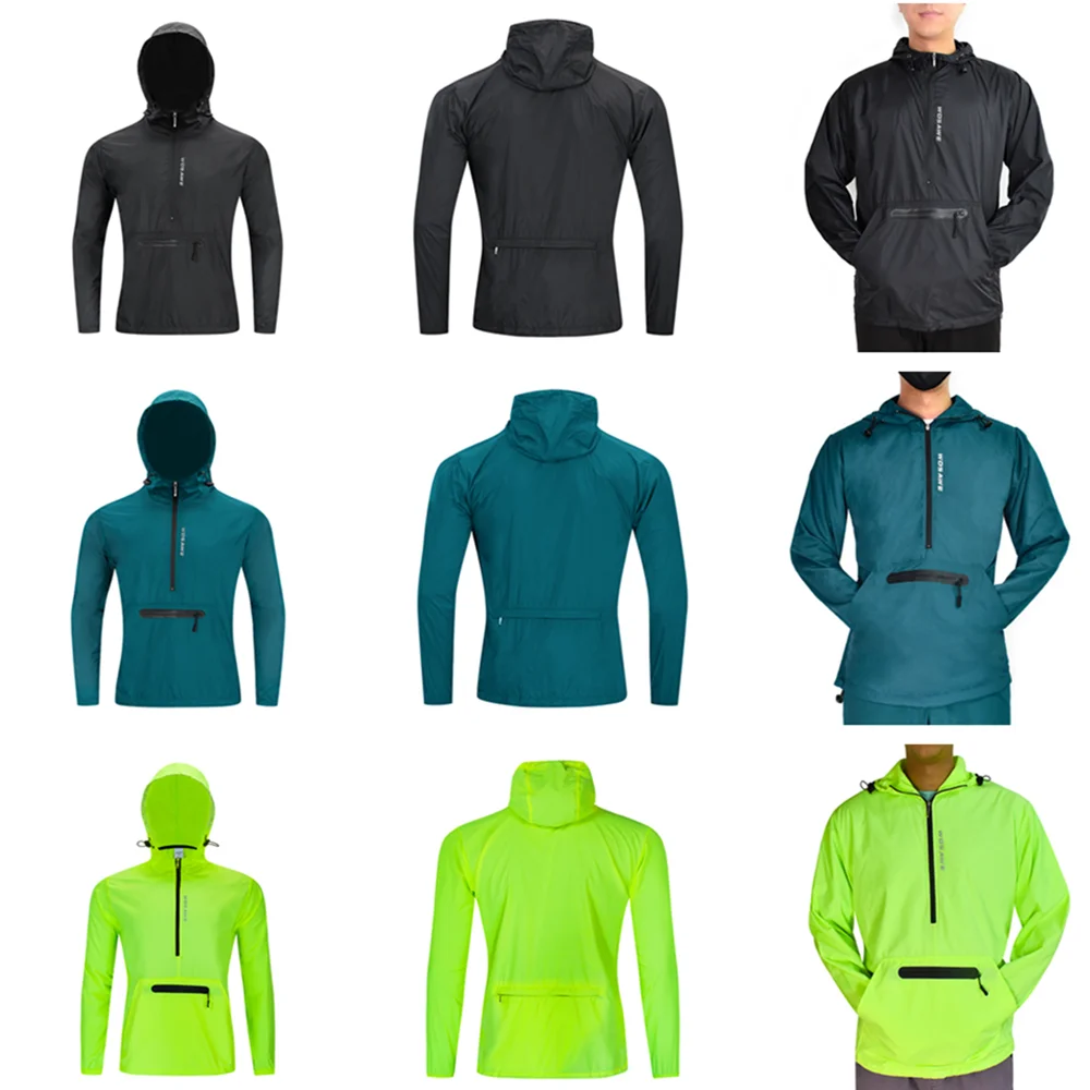 High Visibility Reflective Cycling Jacket Windproof Rain Resistant MTB Mountain Bike Windbreaker Bicycle Jersey Wear