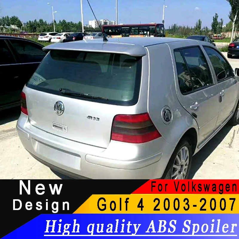 ABS материал качество дизайн для Volkswagen Golf 4 2003 до 2007 спойлер праймер или белый или черный Гольф 4 спойлер