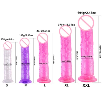 Realistic Dildo With Suction Cup Huge Jelly Dildos Sex Toys for Woman Men Fake Dick Big Penis Anal Butt Plug Erotic Sex Shop 2