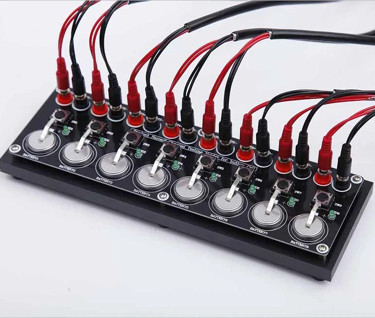 8 Channels Coin Cell Testing Board with Cable & Optional Connector Tool