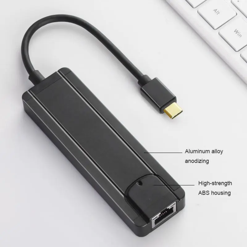 5 в 1 концентратор USB Type C 4K HDMI USB 3,0 PD Мощность доставки 1000 Мбит/с RJ45 USB адаптер для компьютера ПК ноутбук