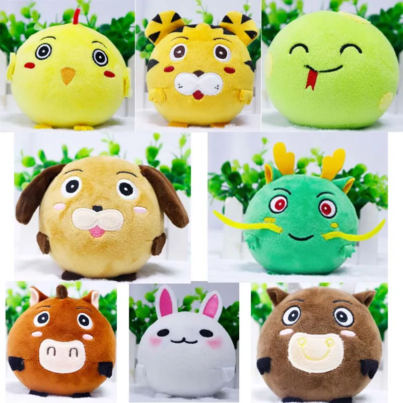 9cm Plush Squishy Animal Slow Rise Filled Animal Toy Squeezable Toy Soft Cute Relieve Stress