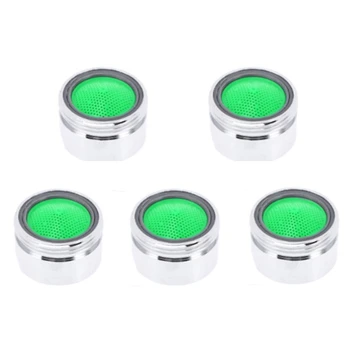 

Bubbler Sprayer 5 PC Brass Threaded Faucet Aerator Polished Replacement Part Faucet Bubbler Sprayer for Bathroom Kitchen