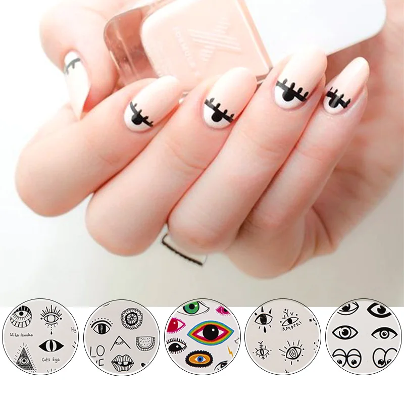 

1pc Eye Nail Stickers Water Transfer Slider For Nail Art Decorations Charming Nail Manicure Tattoos Foil Decals Watermark Tips