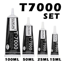 Ensemble de colle multifonction T7000, pour bricolage, cadre d'écran de téléphone portable, mastic époxy Super noir, colle liquide T 7000 vernis à ongles 