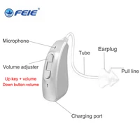 New Rechargeable Digital Hearing Aid Severe Loss 6 Channel Ear Aids High Power Amplifier Sound Enhancer For Deaf Elderly 1 Pair 2
