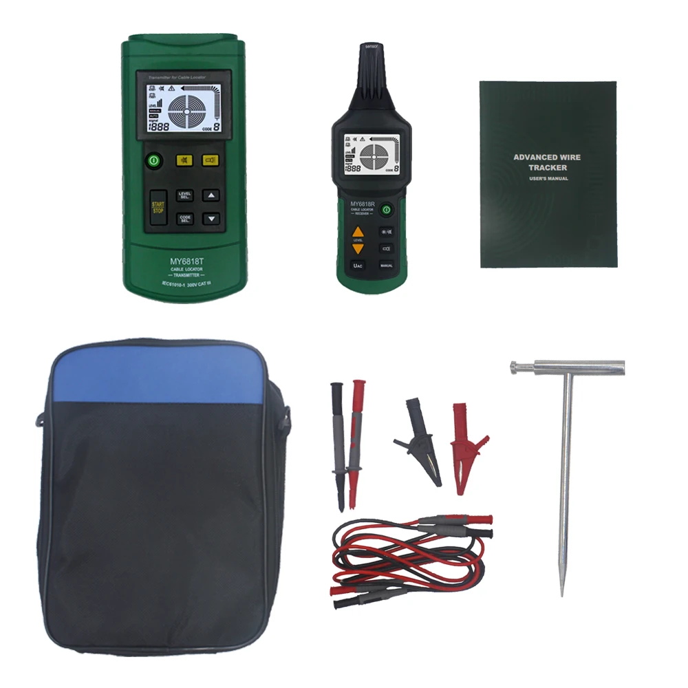 

MY6818 AC/DC 12-400V Professional Cable Tester Tracker Finder Wire Short Circuit Breaker Fault Detector