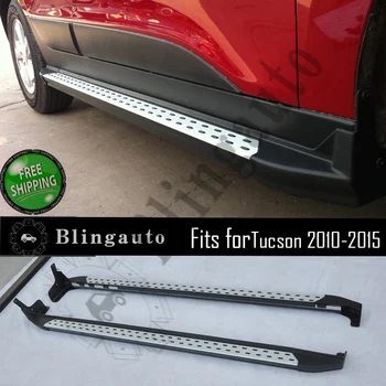 

Fits for Hyundai Tucson 2010-2015 2Pcs left right running board side steps nerf bar car pedal side stairs