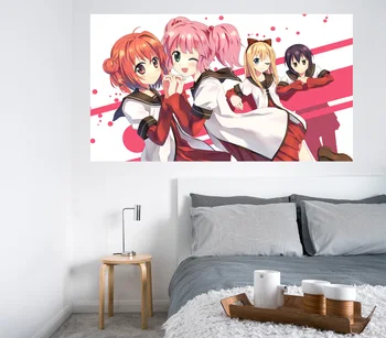

[Self-Adhesive] 3D Yuruyuri 412 Japan Anime Wall Stickers Mural Decal Wall Murals AJ WALLPAPER Belly