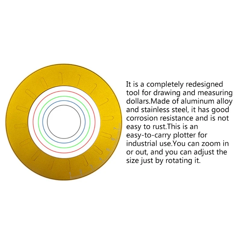 Round Stainless Steel Compas Circle Drawing Tool Geometry Compass Professional Drawing Compas Adjustable Size