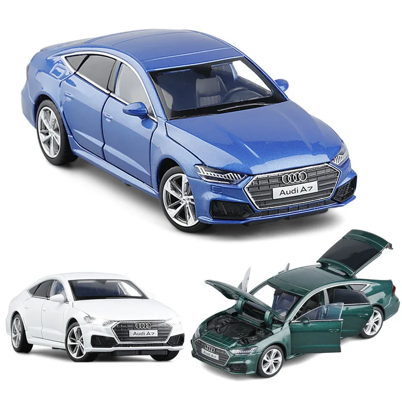 1:32 AUDI A7 Car Model Alloy Diecast Sound Light Collection Christmas Present Toy Toys For Children free shipping | Игрушки и хобби