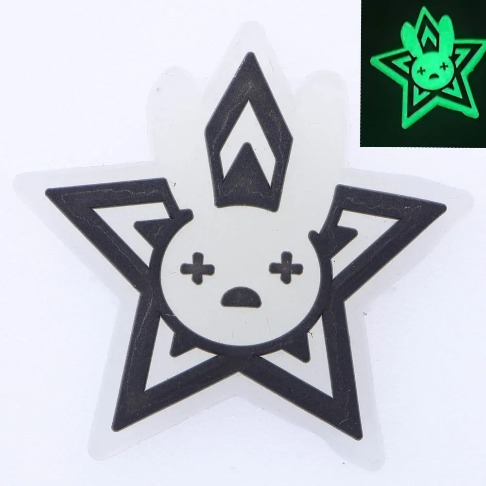 1pcs Glow in The Dark Croc Shoe Charms PVC Noctilucence Accessories Decoration Bad Bunny for Clogs JIBZ Button Charm Kids Gifts