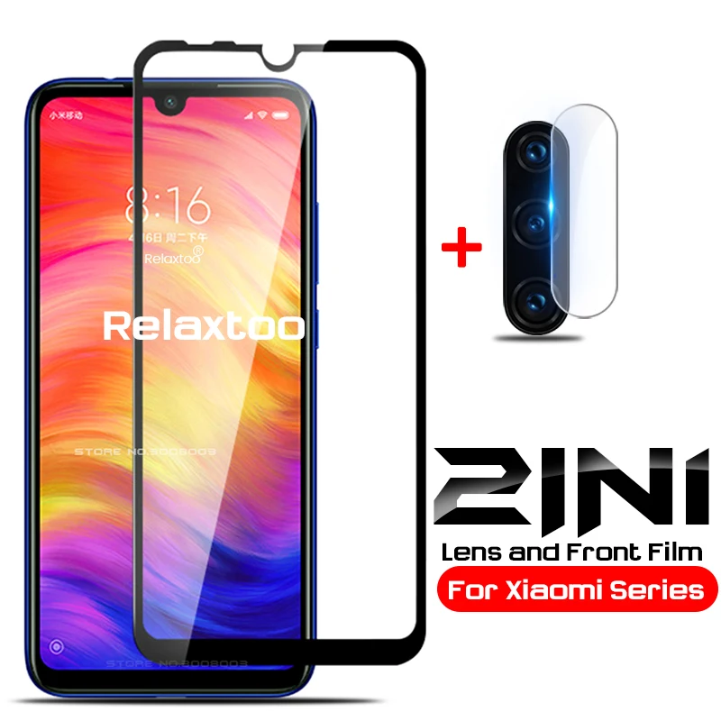 

2-in-1 Camera Lens Screen Protector Film For Xiaomi Mi 9T 9 SE CC9 CC9E A3 A2 8 Lite Redmi Note K20 7 6 Pro 6A Tempered Glass
