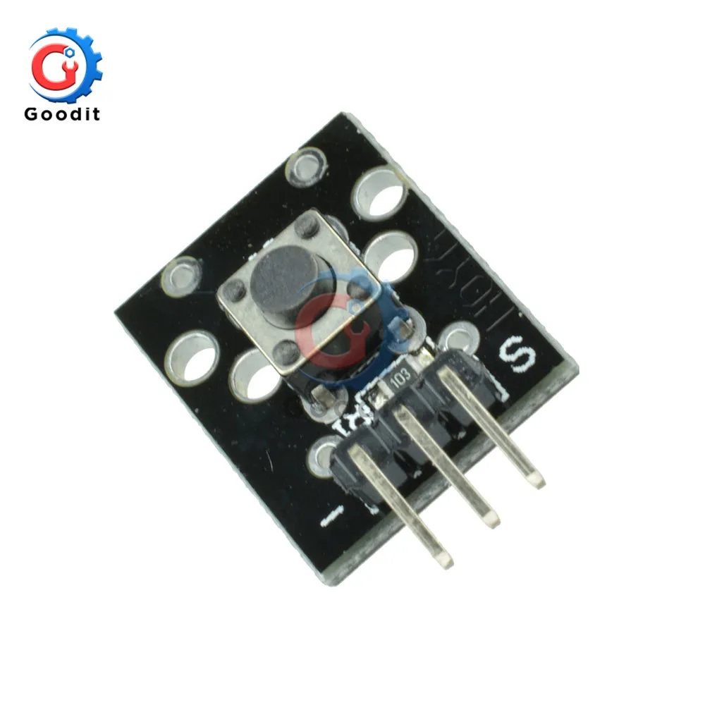 10 шт. KY-004 3pin кнопочный переключатель Сенсор модуль для Arduino самодельный Набор для начинающих 6*6*5 мм 6x6x5 мм KY004