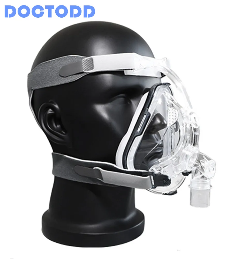 

BMC FM1 Full Face Mask CPAP Auto CPAP Mask With Free Headgear Solution for Sleep Apnea OSAHS OSAS Snoring With Oxygen Port