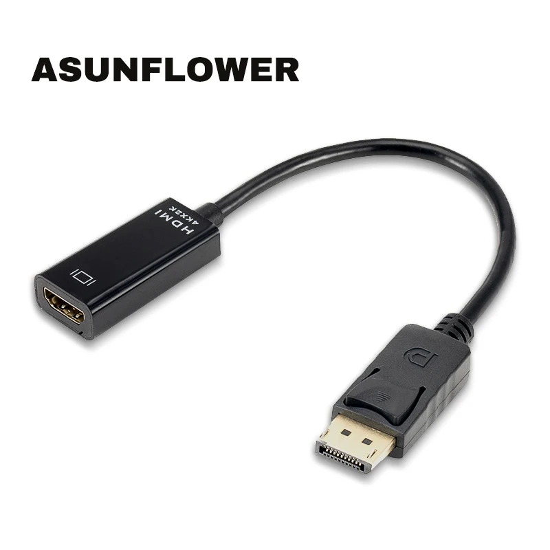 Asunflower DP до 4 к HDMI видео кабель для ПК компьютера ТВ дисплей порт к HDMI 4 к Ультра Прозрачный HDMI кабель для ноутбука проектора