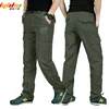 IGLDSI – Pantalon Cargo style militaire pour les hommes, modèle masculin pour l'été, matière imperméable et respirante, avec poches, mode décontractée de l'armée, existe en grande tailles jusqu'au 4XL ► Photo 1/6