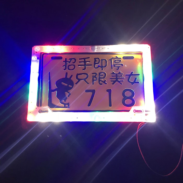 

Colorful Motorcycle License Plate Frame Bling License Plate Frame License Plate Frame Holder License Plates for RSZ