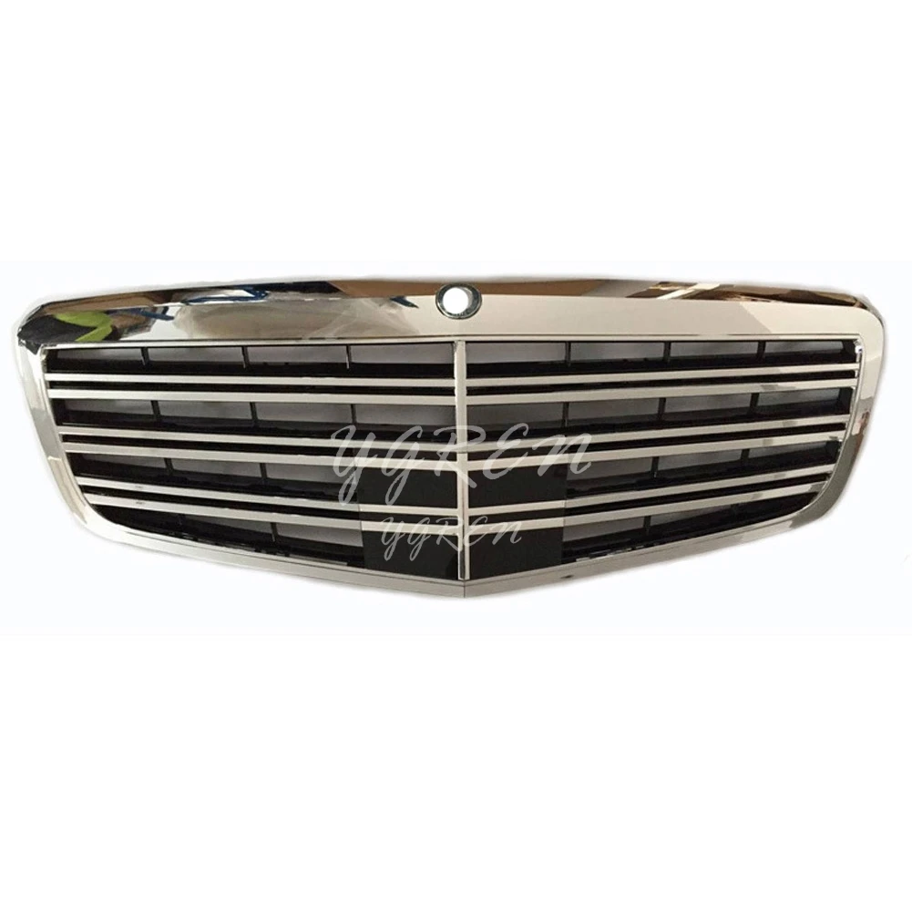 ABS Front Bumper Upper Grill For 2007-2013 Mercedes Benz W221 S-Class S350 S400 S550