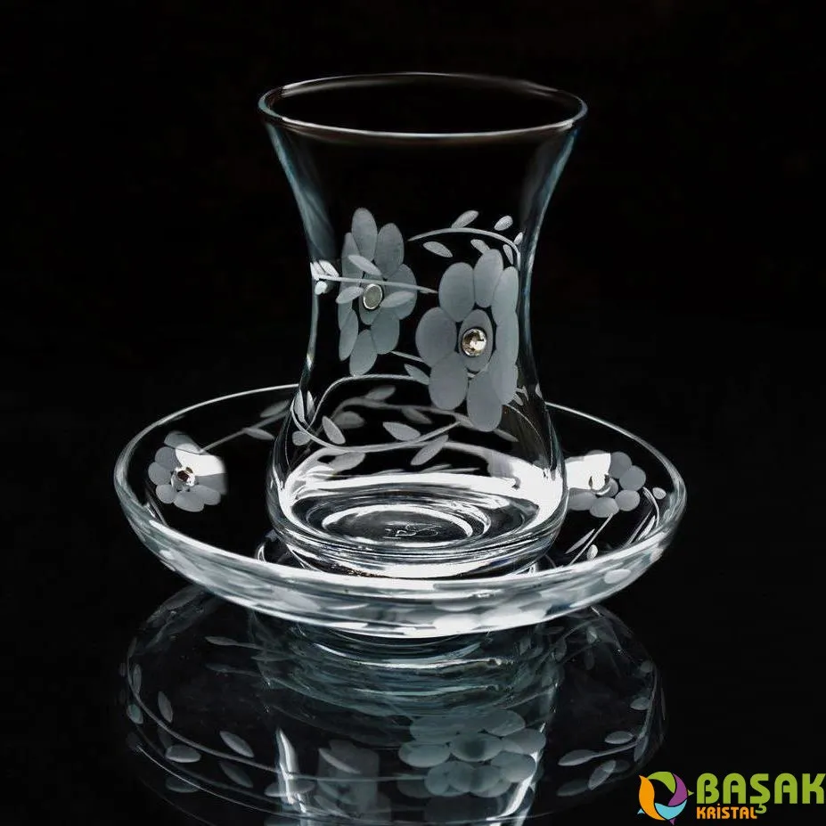 Bashak тонкий с талией gelicik Gemstone 12 Parça 6 индивидуальный чай|Наборы чайной посуды| |