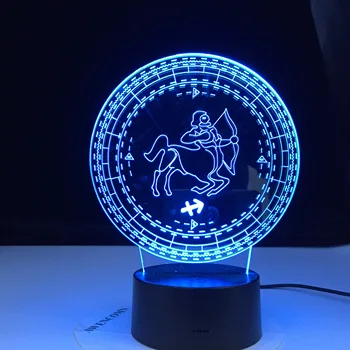 

Sagittar Twelve Constellation 3d Lamp Kids Night Light Led Colorful Sensor Nightlight for Home Decoration Light Birthday Gift