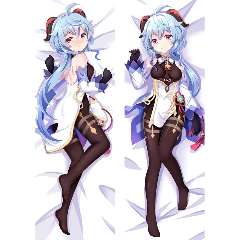 Genshin Impact Ganyu Dakimakura Hugging Body Pillow Case Hugging Body...