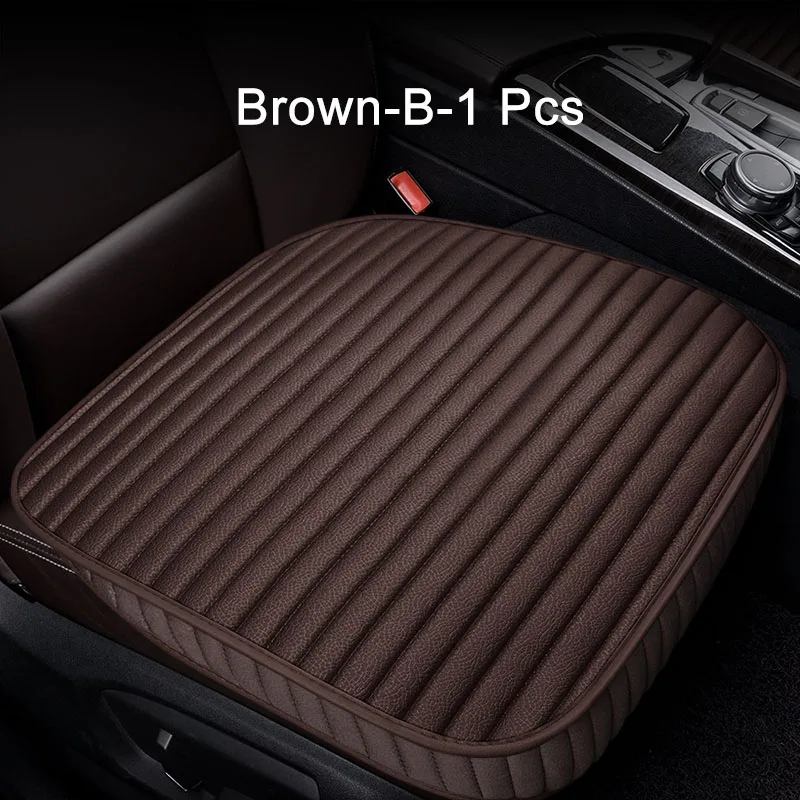 Brown-B-1 Pcs Защита сиденья автомобиля чехол для сиденья авто чехол на сиденье автомобиля Подушка сиденья для пластиковая пилочка для ногтей RAV4 Prado, Honda Accord Civic CRV - Название цвета: Brown-B-1 Pcs