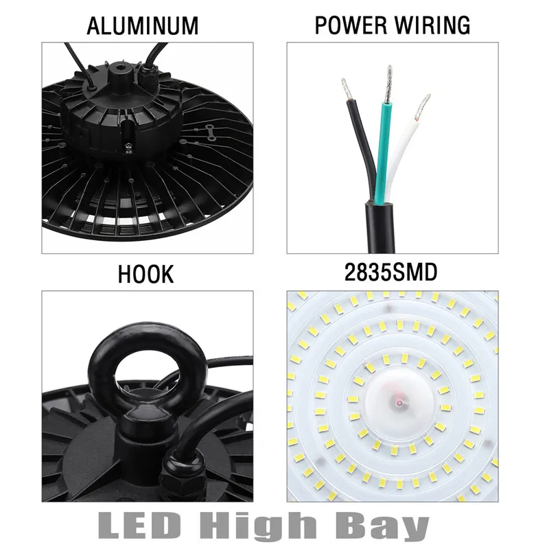 Ufo_ Led High Bay огни 100 Вт 150 Вт 200 Вт водонепроницаемое промышленное освещение для склада гаражный свет мастерская высокий светодиодный светильник